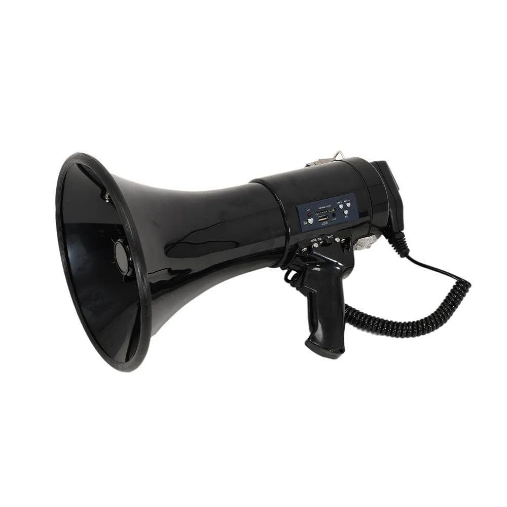 SA-MEGA9 Professional 8.25" Medium Bell Megaphone Bullhorn with Detachable Microphone with Record/Playback and AUX Input