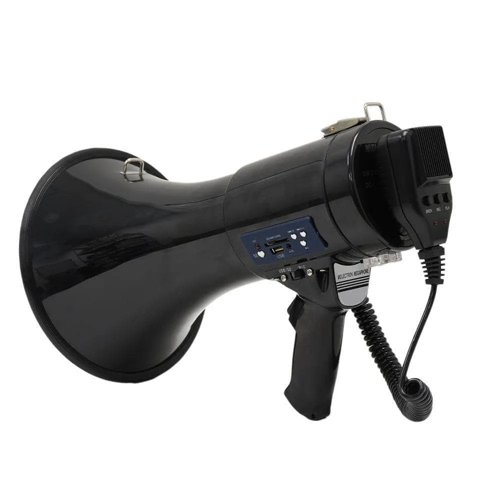 SA-MEGA9 Professional 8.25" Medium Bell Megaphone Bullhorn with Detachable Microphone with Record/Playback and AUX Input