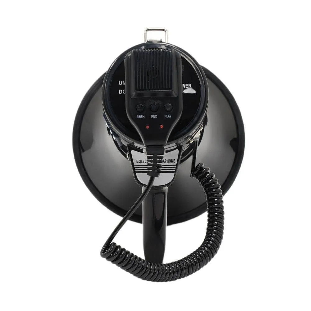 SA-MEGA9 Professional 8.25" Medium Bell Megaphone Bullhorn with Detachable Microphone with Record/Playback and AUX Input