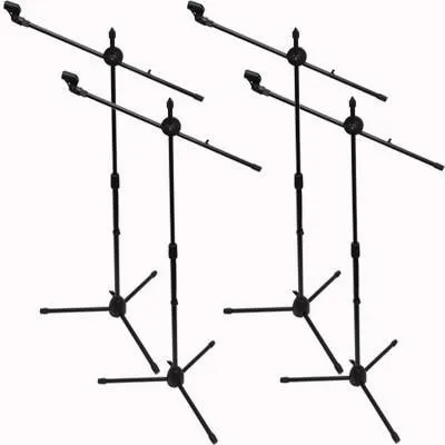 SA-Mic5 - (4 Pack) Dual Tripod Microphone Stands and 5 Clips
