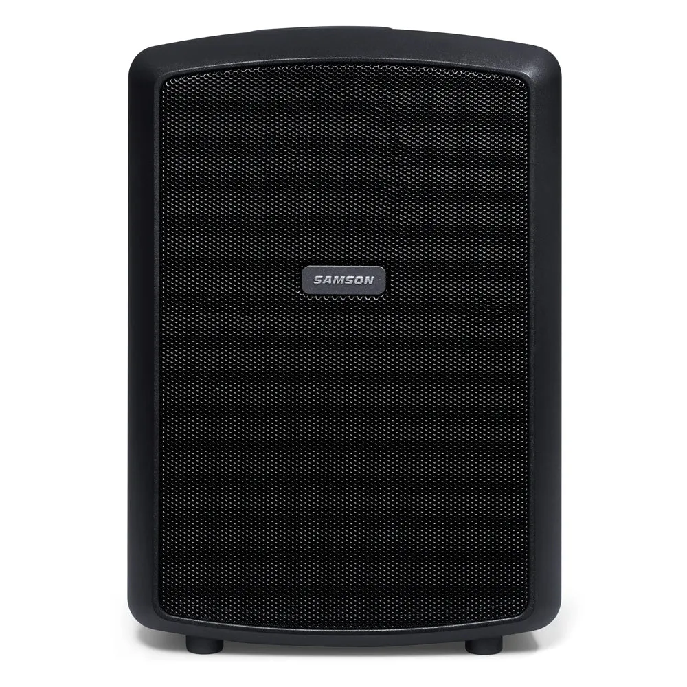 Samson Expedition Explor Portable Public Address PA Powered 3 Way Speaker System with 12 Hour Battery, 200 W Amplifier, Bluetooth Connectivity, and Wireless Microphone Option