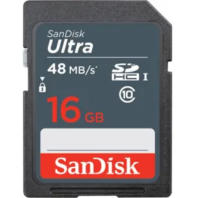 SanDisk 16GB Ultra SDHC Class 10 UHS-1 Memory Card