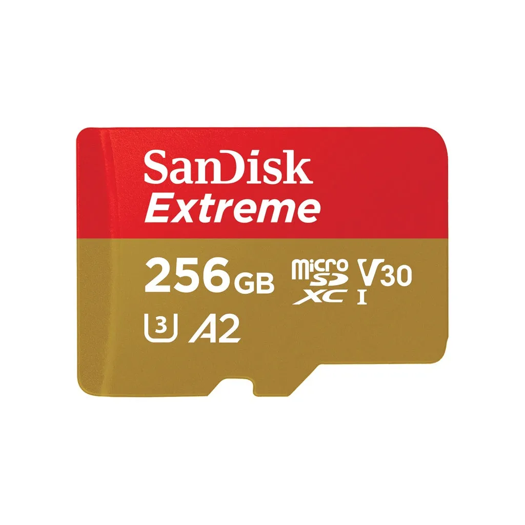 Sandisk Extreme Up To 190MB/S MicroSD Card A2 Class 10 (32GB/64GB/128GB/256GB) (SDSQXAF/SDSQXAH/SDSQXAA/SDSQXAV)