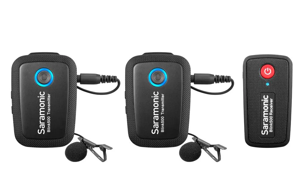 Saramonic Blink500 B2 (TX TX RX) Dual-Channel Wireless Microphone System-1 Year Warranty