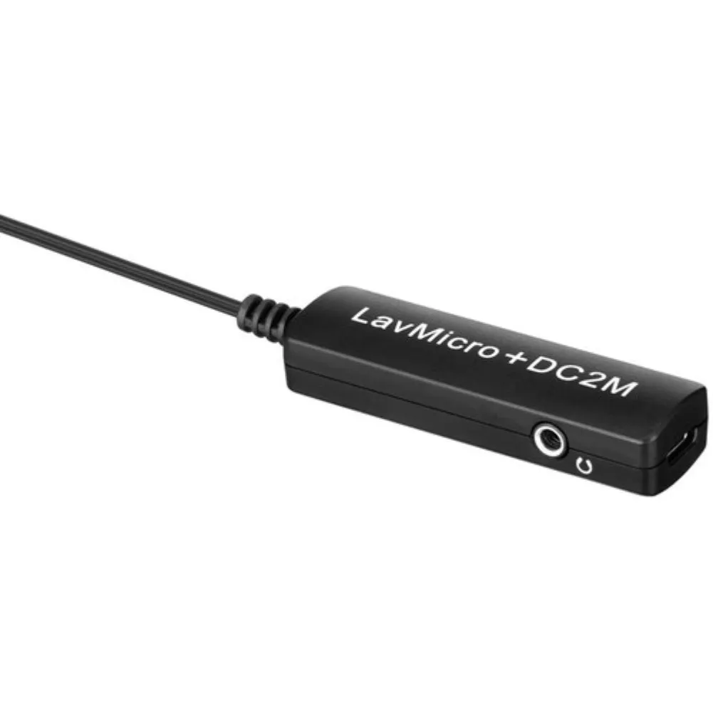 Saramonic LavMicro DC2M Dual Omnidirectional Lavalier Microphone with Monitoring for iOS, Android & Computer