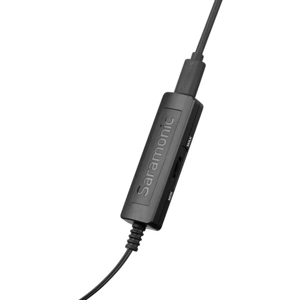 Saramonic LavMicro DC2M Dual Omnidirectional Lavalier Microphone with Monitoring for iOS, Android & Computer