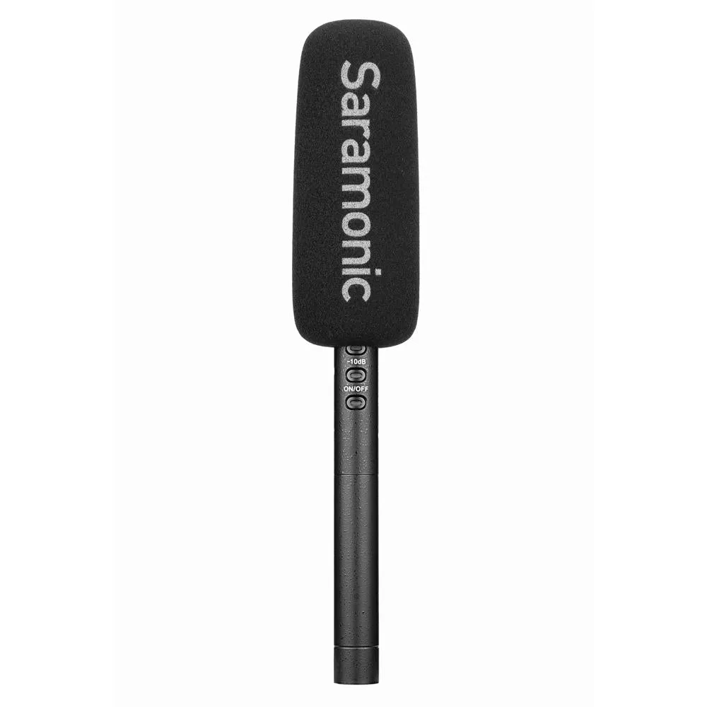 Saramonic SoundBird V1 Professional Supercardioid Shotgun Microphone with High-Pass Filter, -10dB Pad, Shock Mount, Foam Windscreen & Short XLR Output Cable