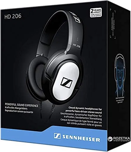 Sennheiser HD 206 Closed-Back Over Ear Headphones HD206