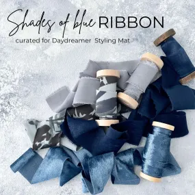 Shades of Blue Flat Lay Styling Ribbon