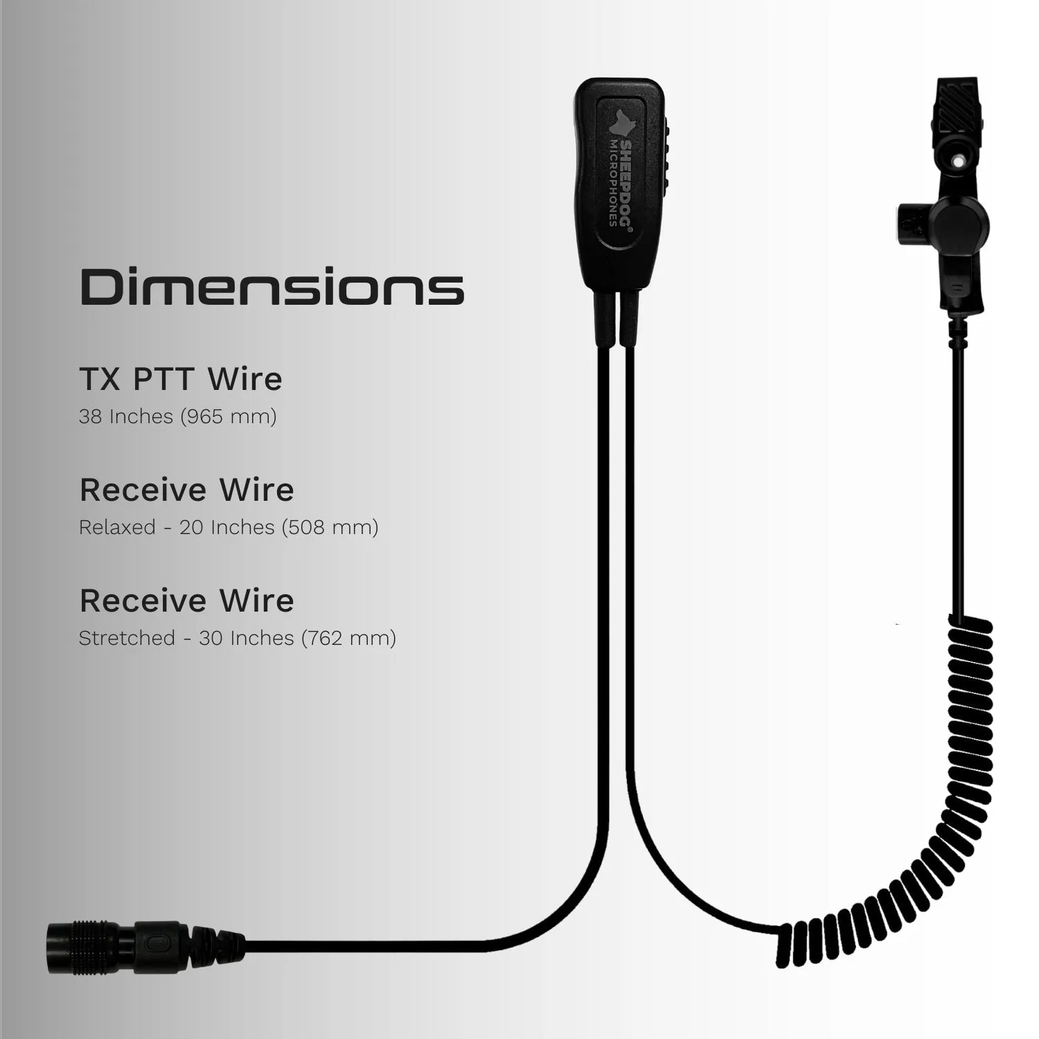 Sheepdog ALPHA Quick Disconnect Mic, Harris (HA3)