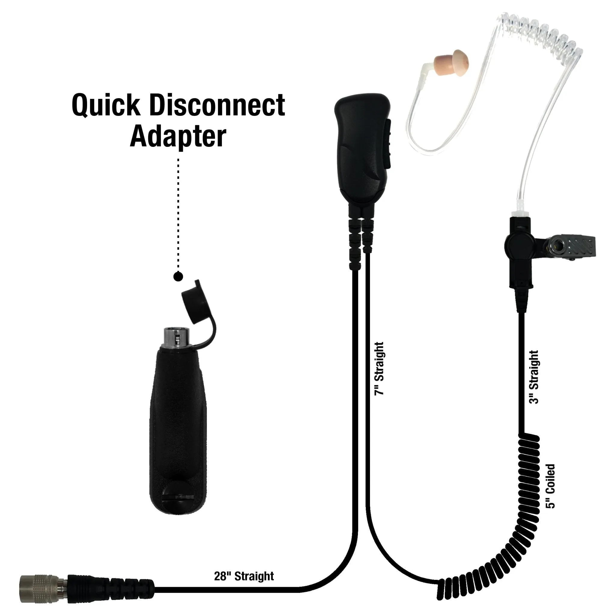Sheepdog Quick Disconnect Lapel Mic, Motorola APX