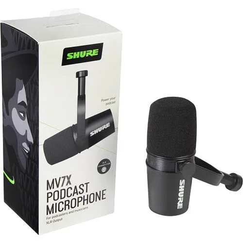 Shure MV7X Podcast XLR Microphone