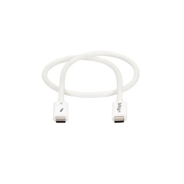 Startech Thunderbolt 3 Cable - 40Gbps - 0.5m - White - Thunderbolt, USB, and DisplayPort Compatible