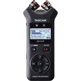 Tascam DR-07X 2-Track Portable Audio Recorder with Onboard Adjustable Stereo Microphone (DR-07X)