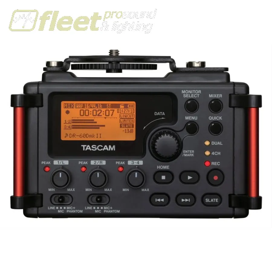 Tascam DR-60DMK2 4-Track Portable Recorderfor DSLR