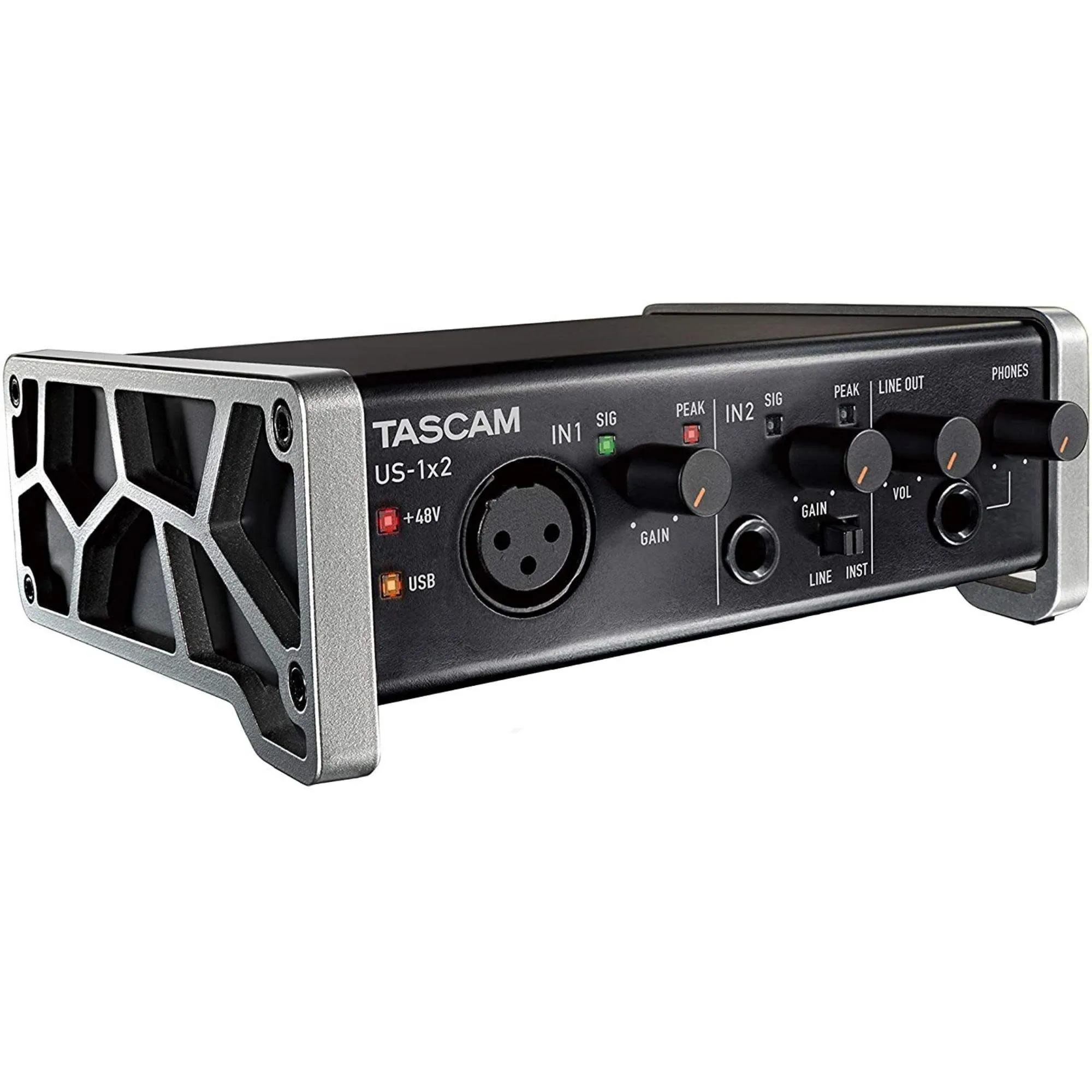Tascam US-1x2HR 1 Mic 2IN/2OUT High Resolution Versatile USB Audio Interface