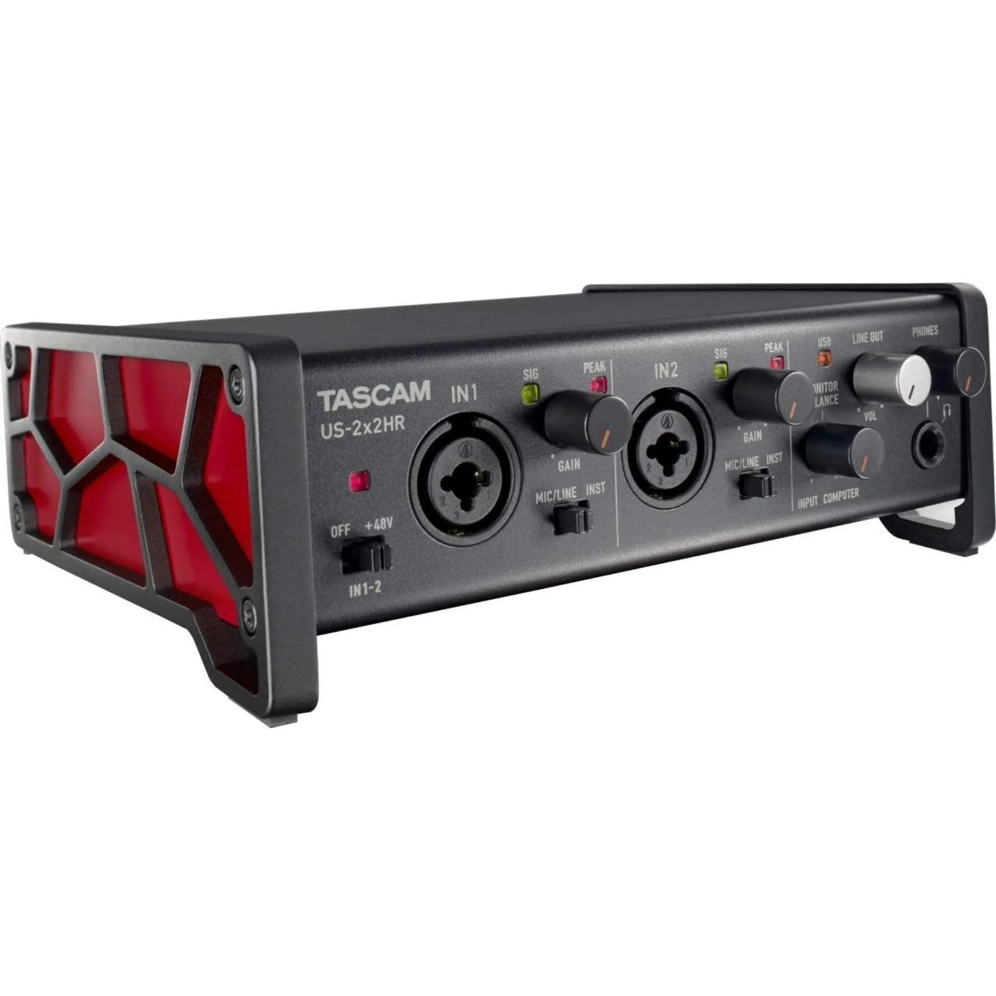 Tascam US-2x2HR 2 Mic 2IN/2OUT High Resolution Versatile USB Audio Interface