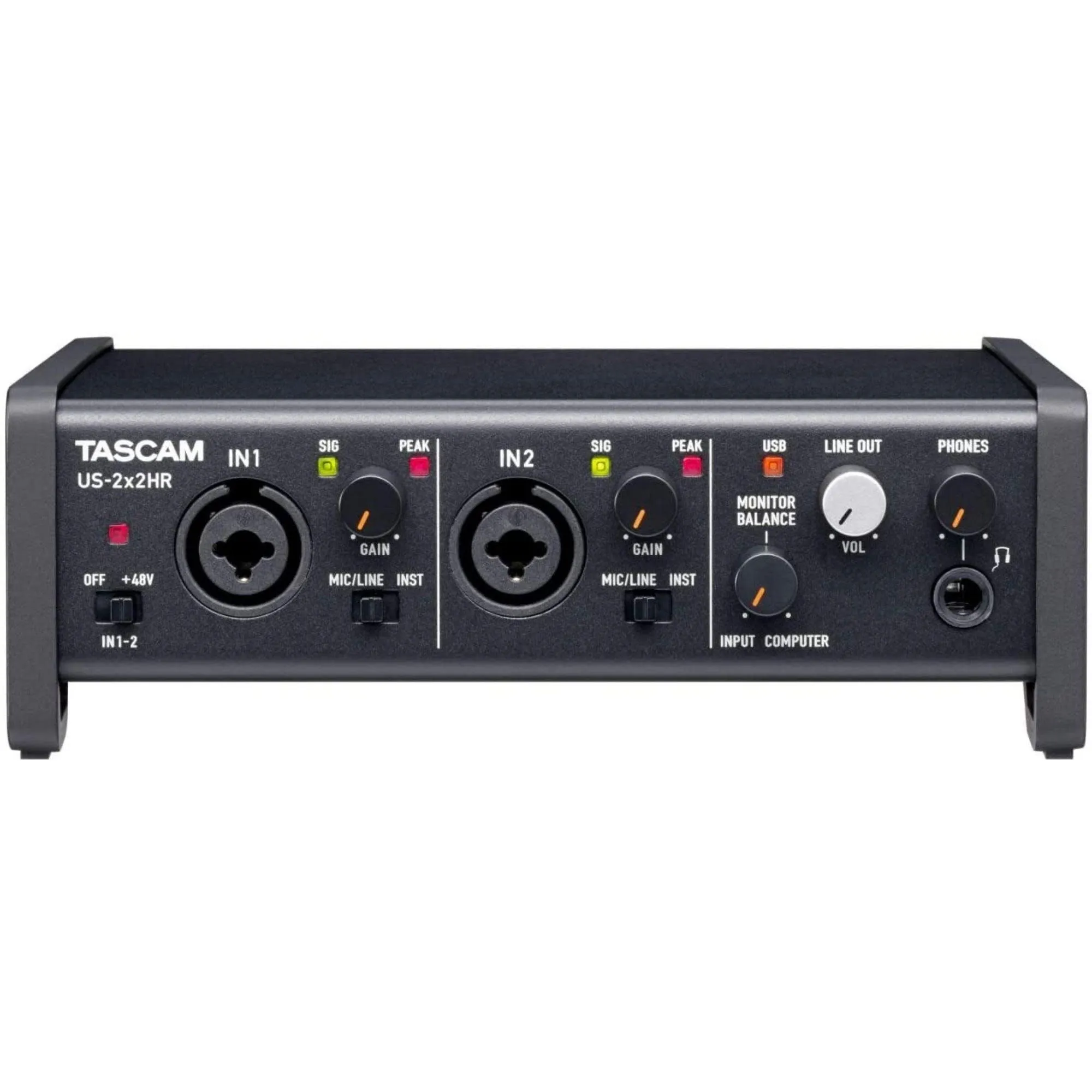 Tascam US-2x2HR 2 Mic 2IN/2OUT High Resolution Versatile USB Audio Interface