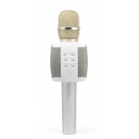 Technaxx MusicMan Karaoke Fabric Microphone - Grey | BT-X44
