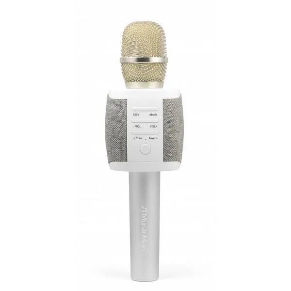 Technaxx MusicMan Karaoke Fabric Microphone - Grey | BT-X44