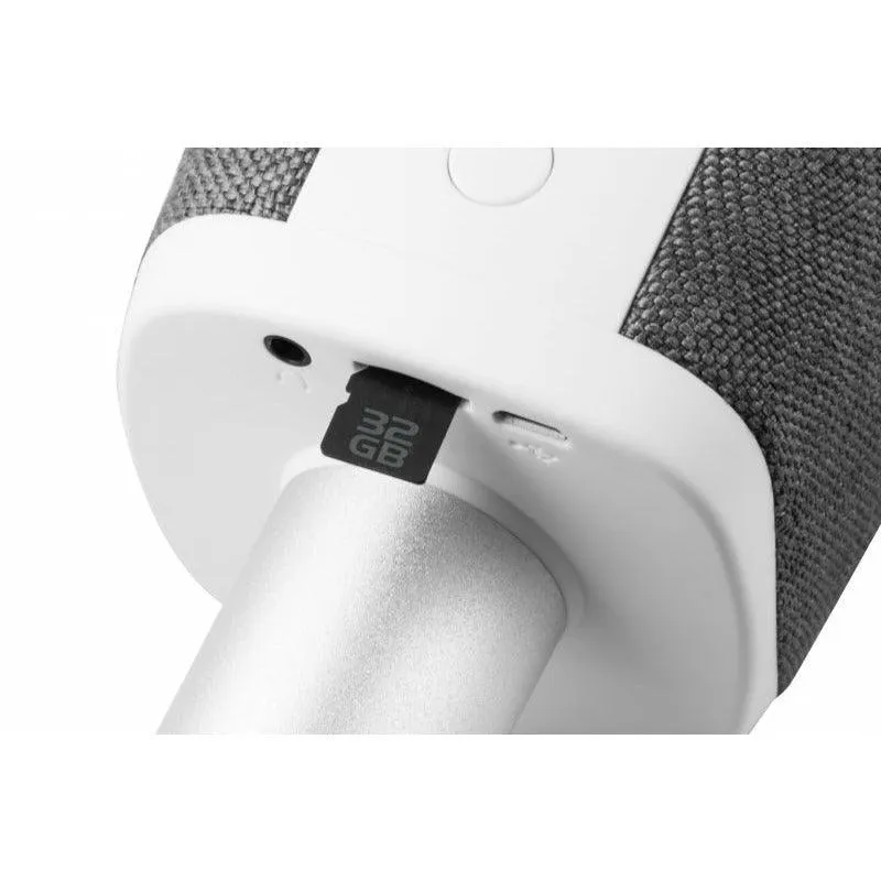 Technaxx MusicMan Karaoke Fabric Microphone - Grey | BT-X44