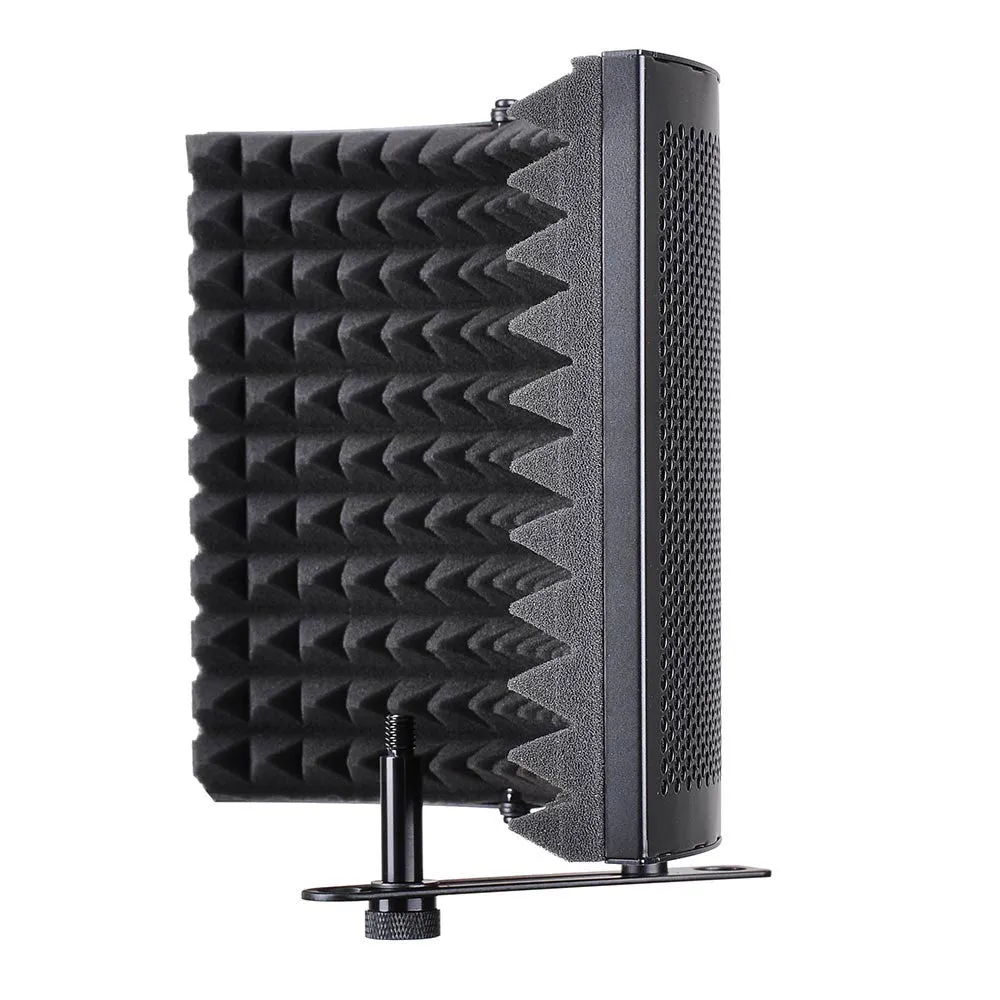 TheLAShop 3-Fold Studio Microphone Isolator Foam Panel Vocal Absorber