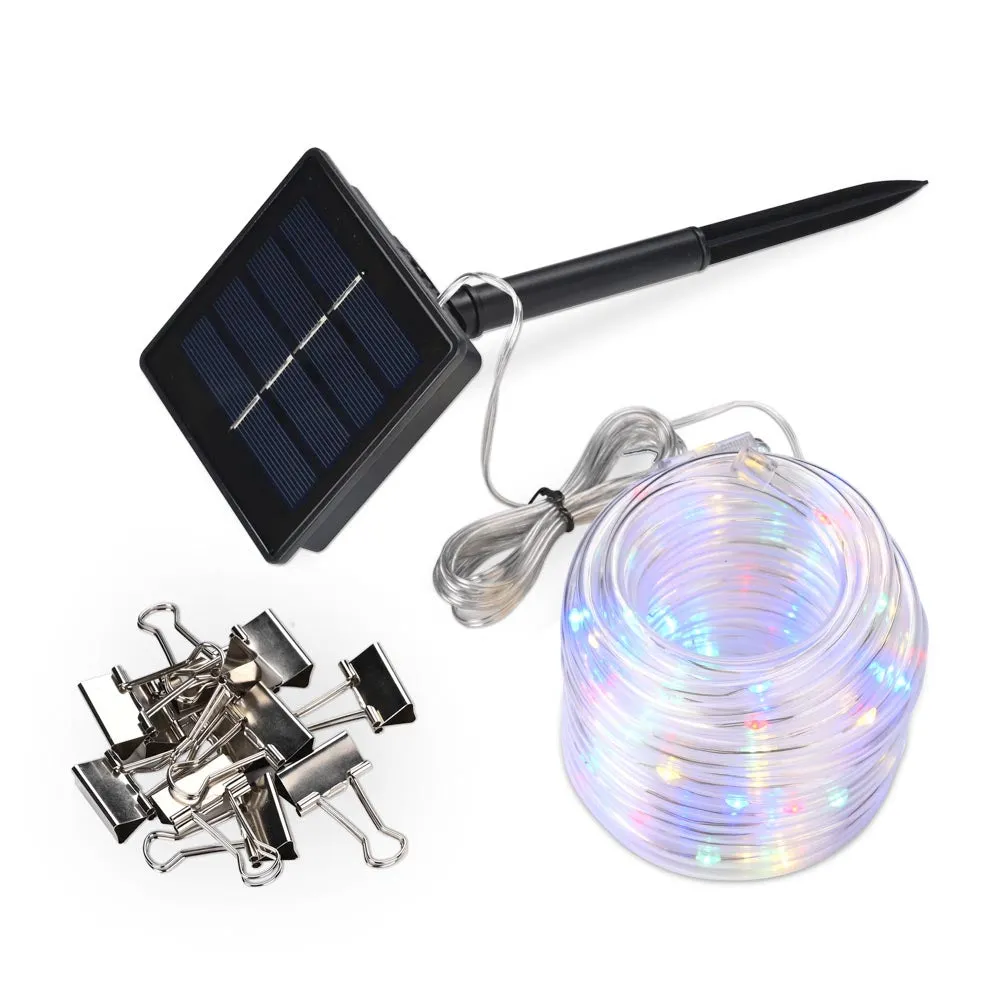 TheLAShop 39ft Solar String Light Outdoor Waterproof Day-Night Sensor