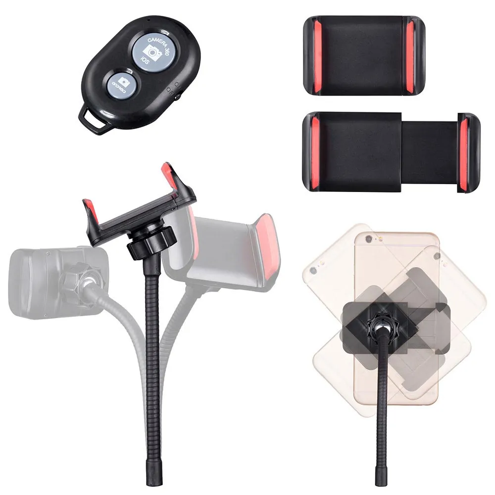 TheLAShop 7" Selfie Ring Light with Stand Mirror Remote RGB & Dimmable