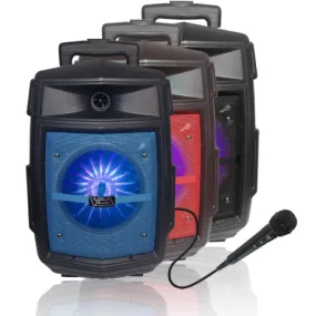TOPTECH JET-8 Portable 8-Inch Wireless Bluetooth Speaker with LED Lights