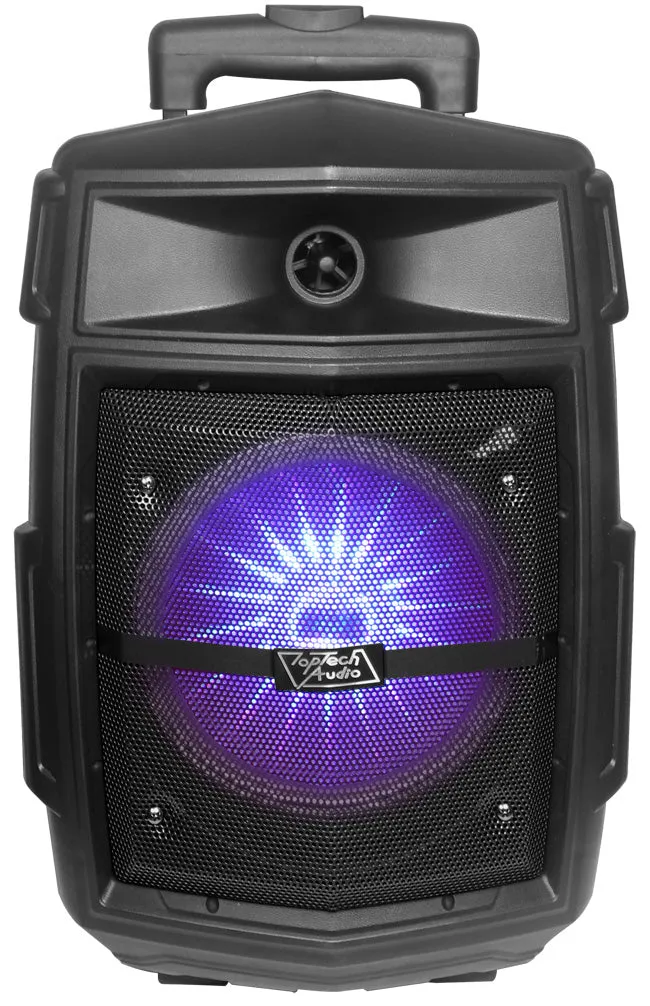 TOPTECH JET-8 Portable 8-Inch Wireless Bluetooth Speaker with LED Lights