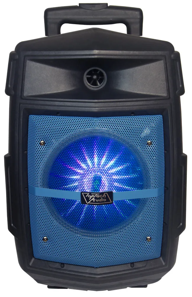 TOPTECH JET-8 Portable 8-Inch Wireless Bluetooth Speaker with LED Lights