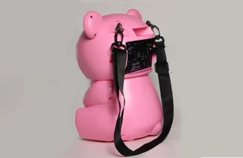 TOPTECH TEDDY-6 Portable 6.5" Bluetooth Speaker with LED Lights and Remote Control
