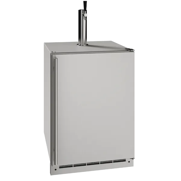 U-Line Outdoor Solid Keg/Ref 24" Reversible Hinge Stainless Solid 115v