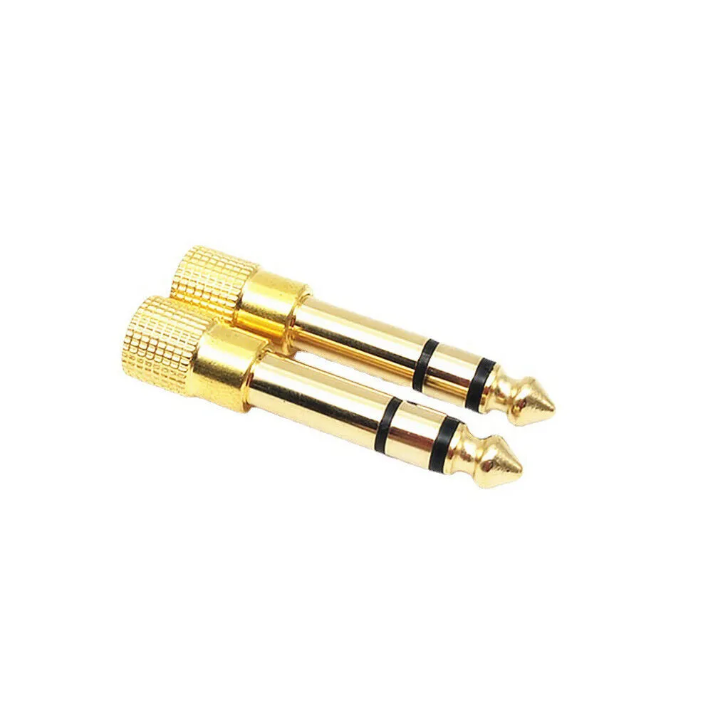 US 10-20 Pcs 6.35mm 1/4" Male to 3.5mm 1/8" Female TRS Stereo Audio Adapter