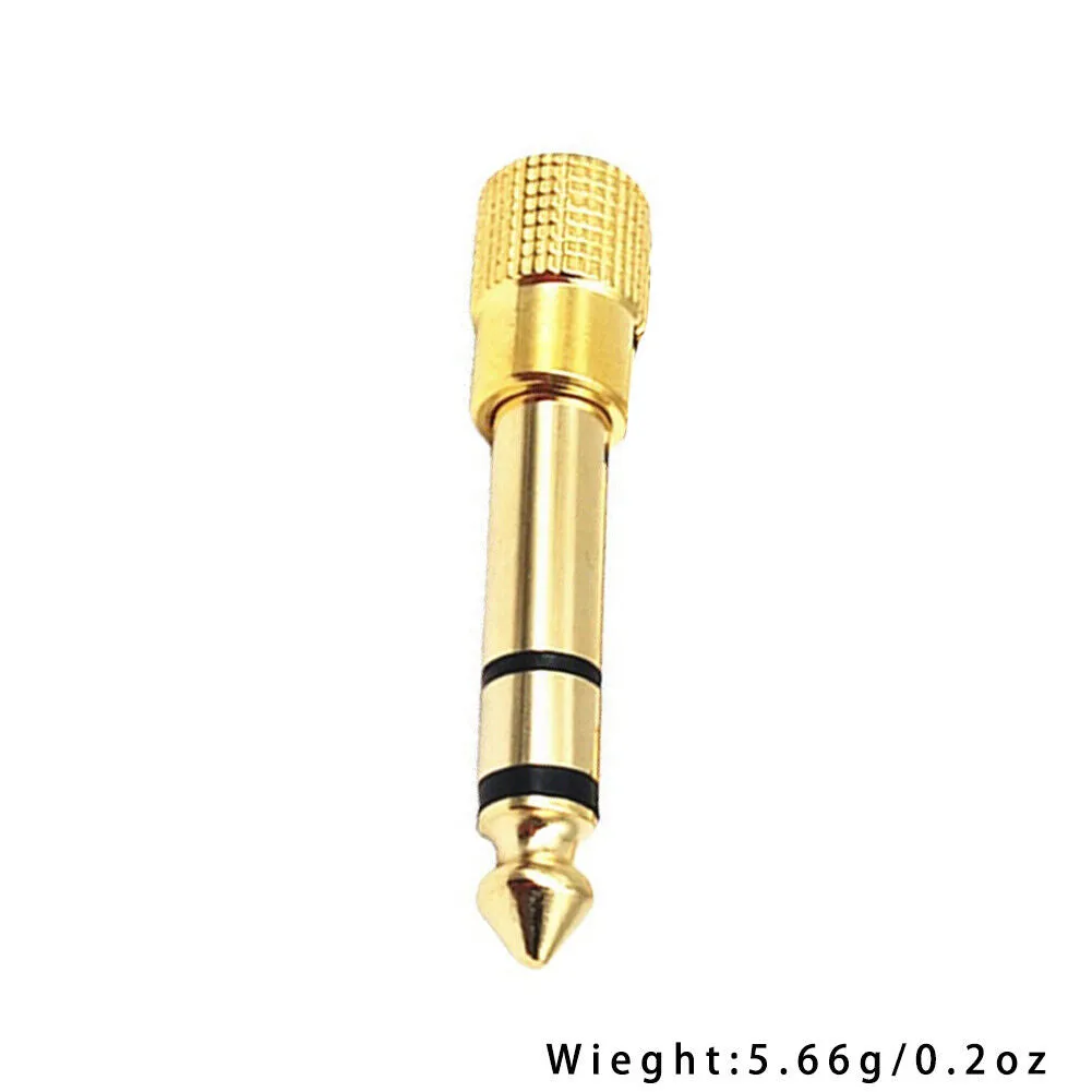 US 10-20 Pcs 6.35mm 1/4" Male to 3.5mm 1/8" Female TRS Stereo Audio Adapter