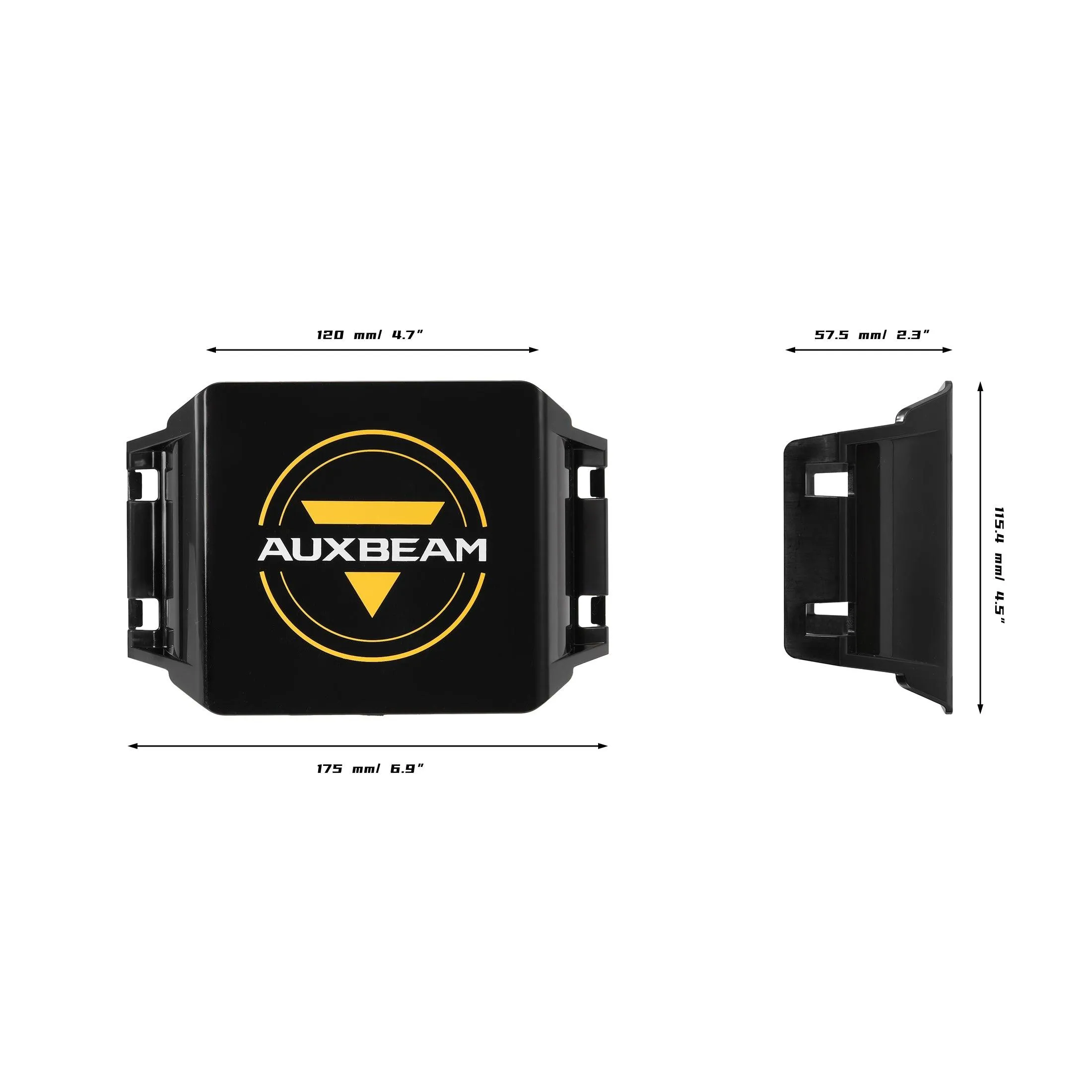 V-MAX Series | 7 Inch 228W 26100LM Combo Beam Side Shooter LED Square Pod Lights with Amber DRL&Backlight