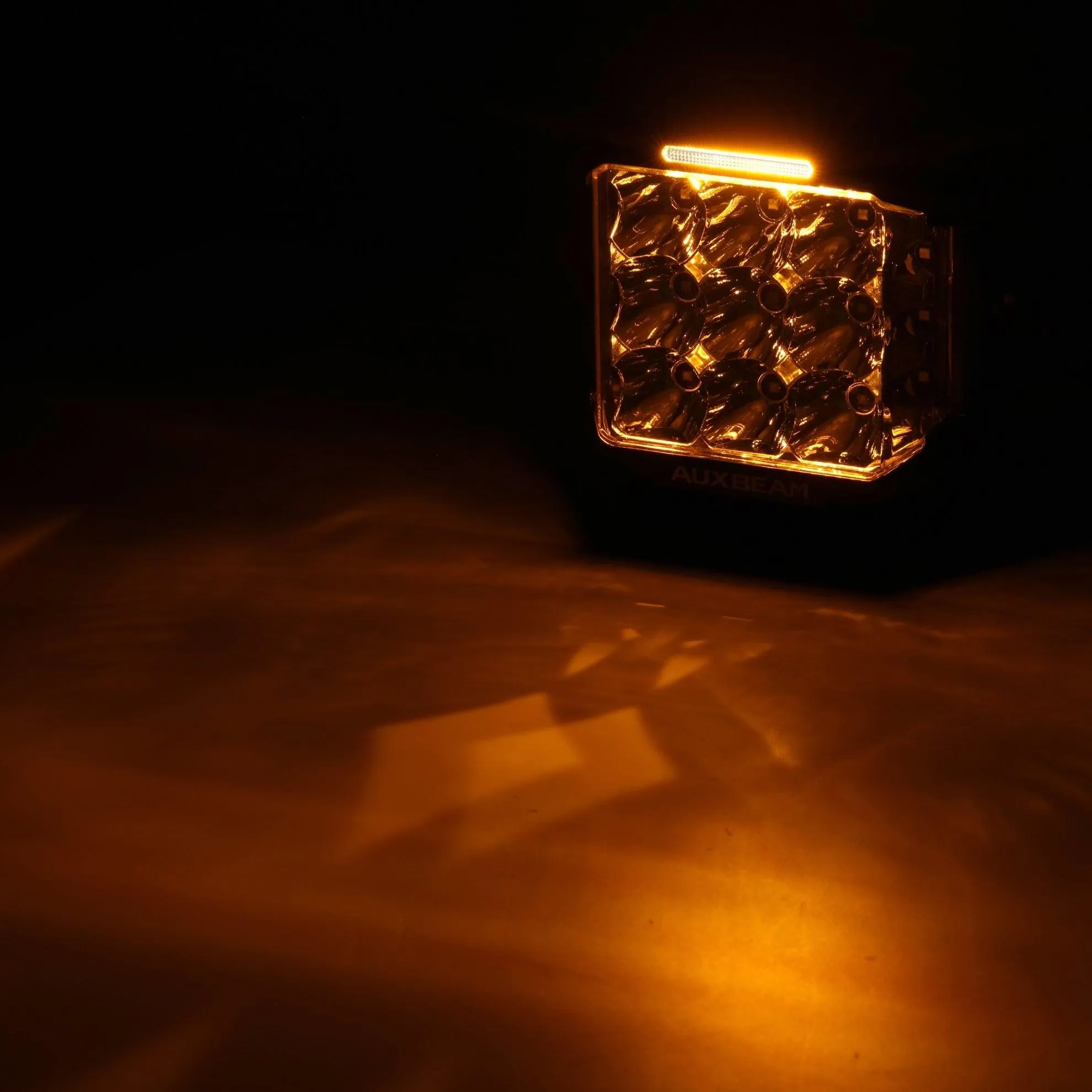 V-MAX Series | 7 Inch 228W 26100LM Combo Beam Side Shooter LED Square Pod Lights with Amber DRL&Backlight