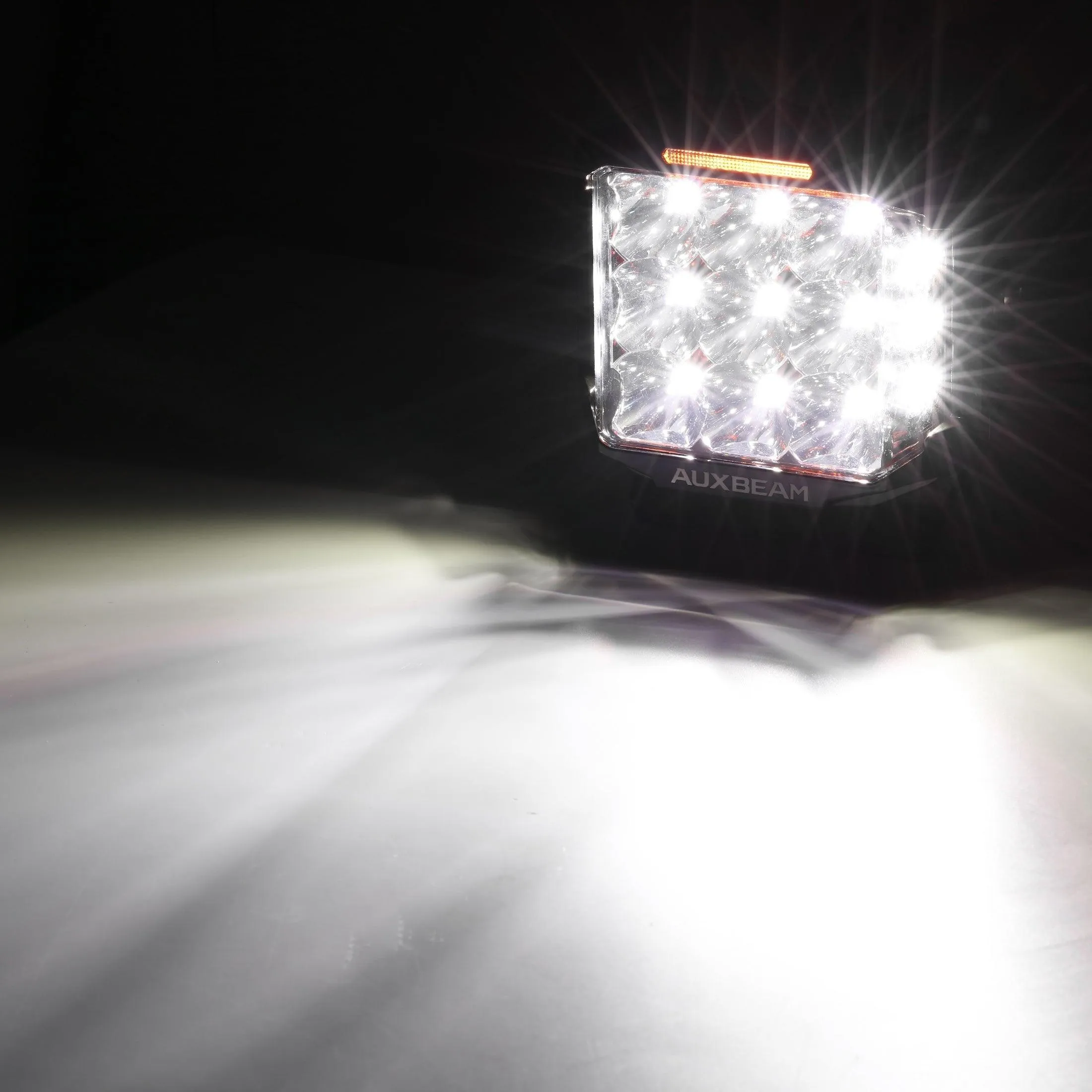 V-MAX Series | 7 Inch 228W 26100LM Combo Beam Side Shooter LED Square Pod Lights with Amber DRL&Backlight