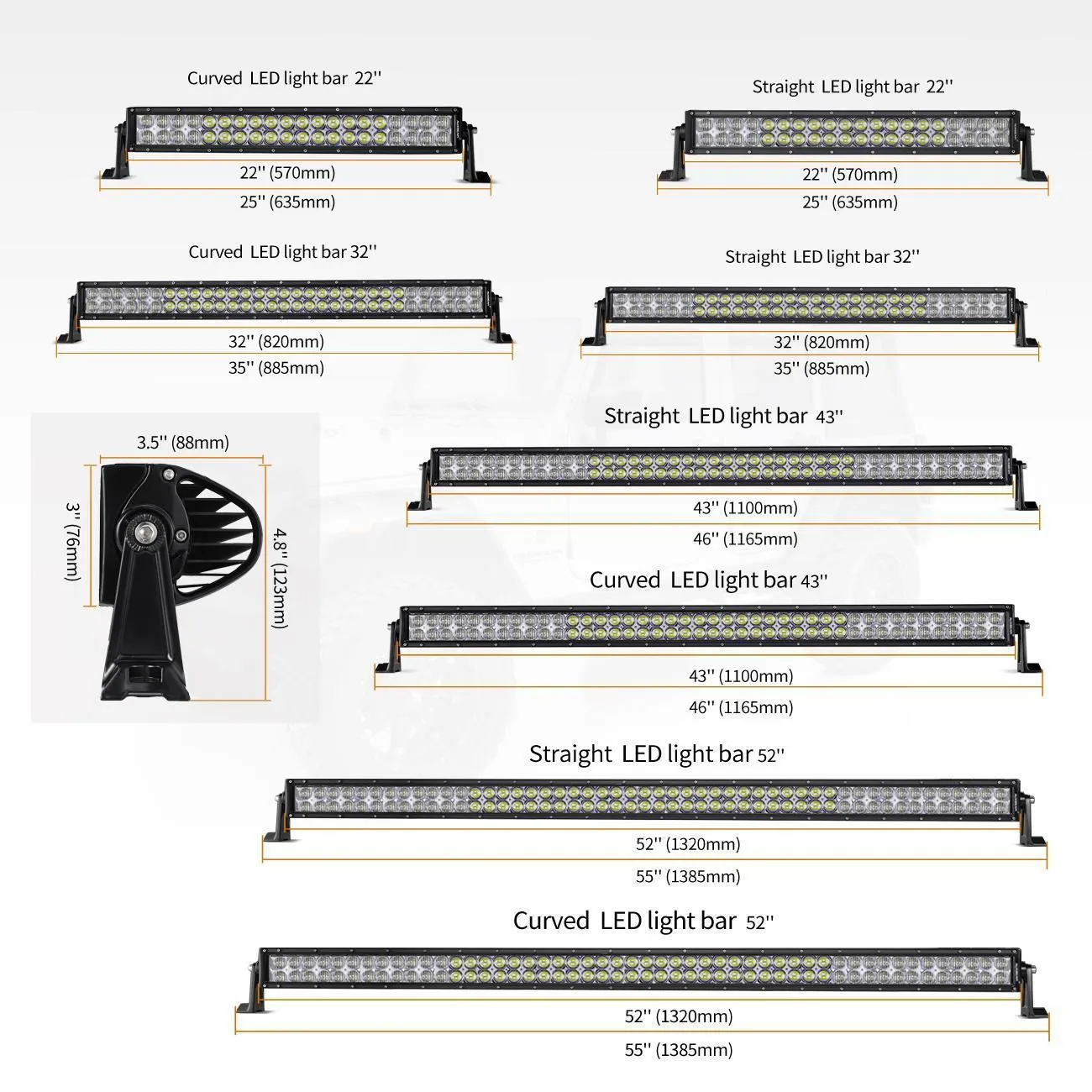 V-Series RGB Color Changing Off Road LED Light Bar