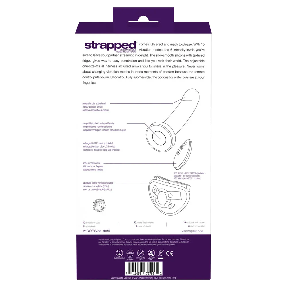 VeDO Strapped Rechargeable Vibrating Strap On