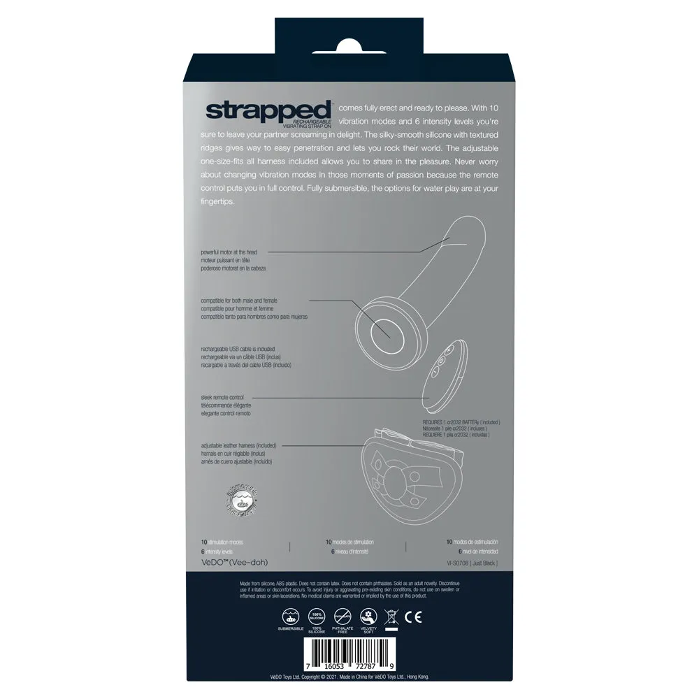 VeDO Strapped Rechargeable Vibrating Strap On