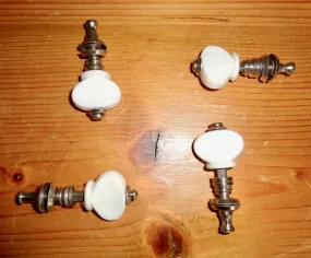 Vintage Set Of Four White Ukulele Tuning Pegs By Norville Group