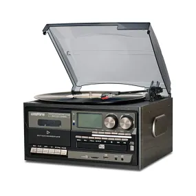 Vinyl Record Player 9 in 1 3 Speed Bluetooth Vintage Turntable.
