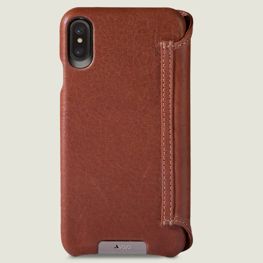 Wallet Wood iPhone Xs Max Leather Case