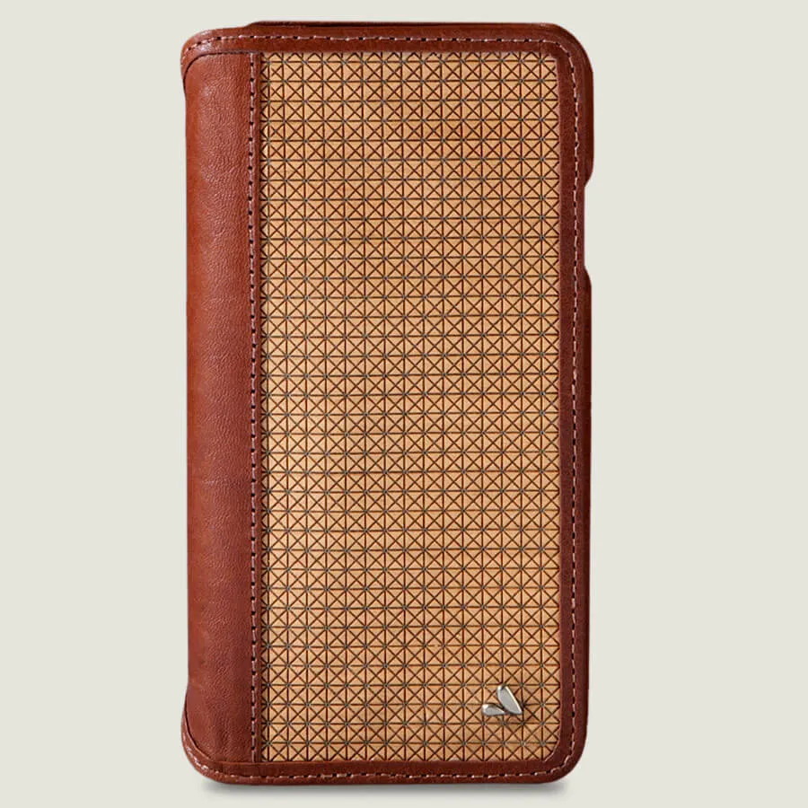 Wallet Wood iPhone Xs Max Leather Case