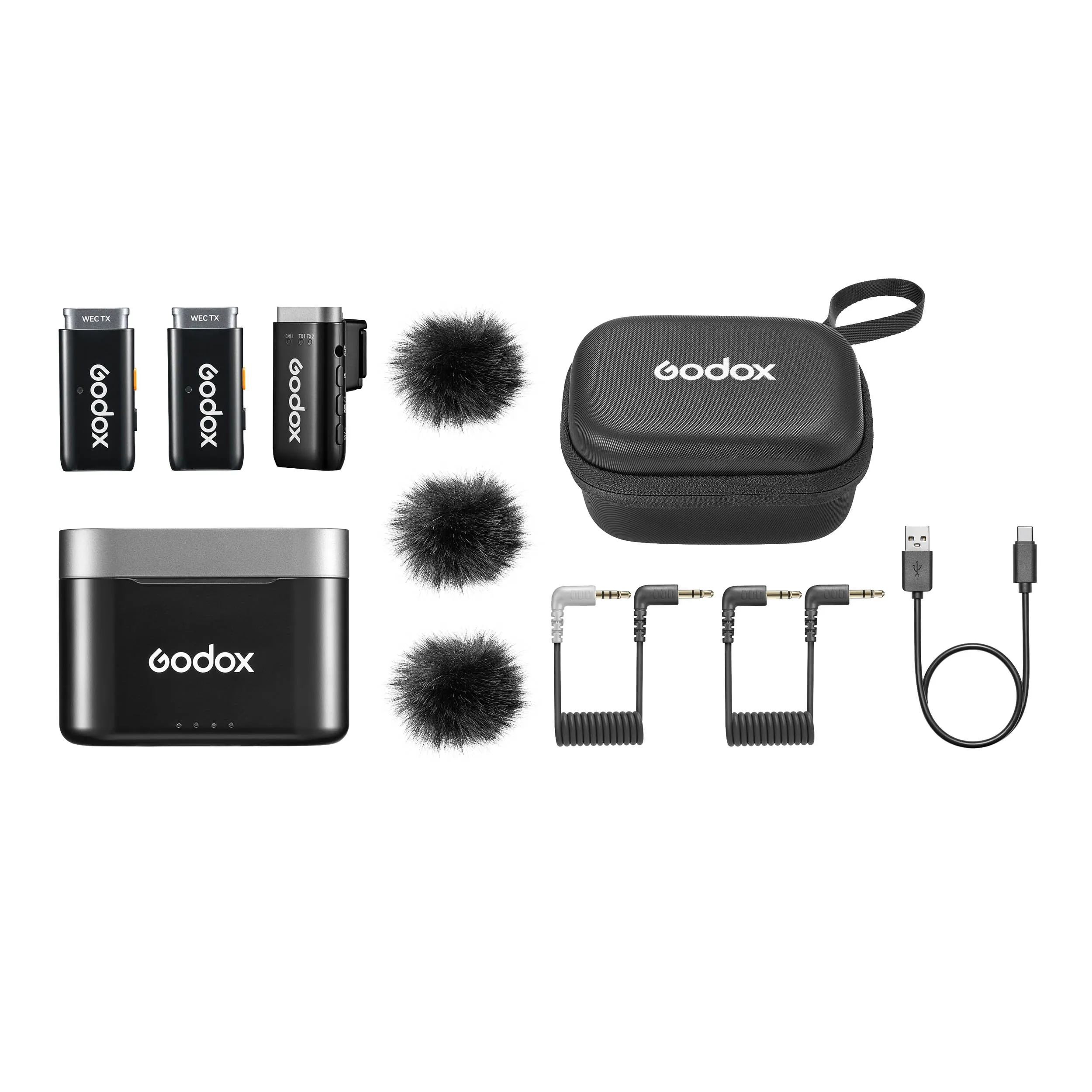 WEC-S Kit 2 2.4GHz Wireless Omnidirectional Lavalier Microphone System For Sony