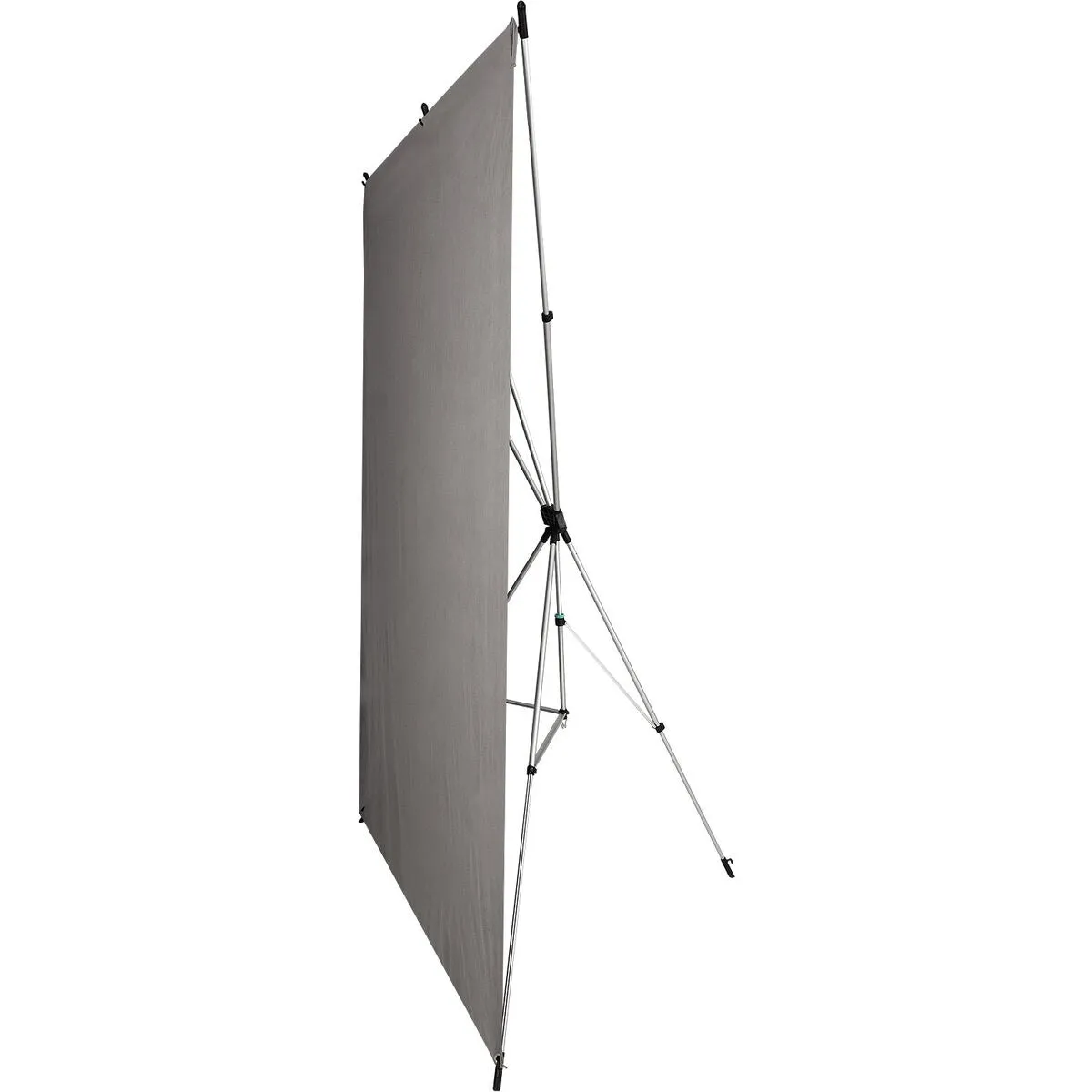 Westcott X-Drop Wrinkle-Resistant Backdrop - Neutral Gray Kit (5' x 7')