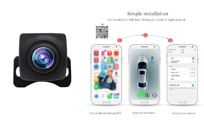 WIFI Reversing Camera Wide-angle Night Vision