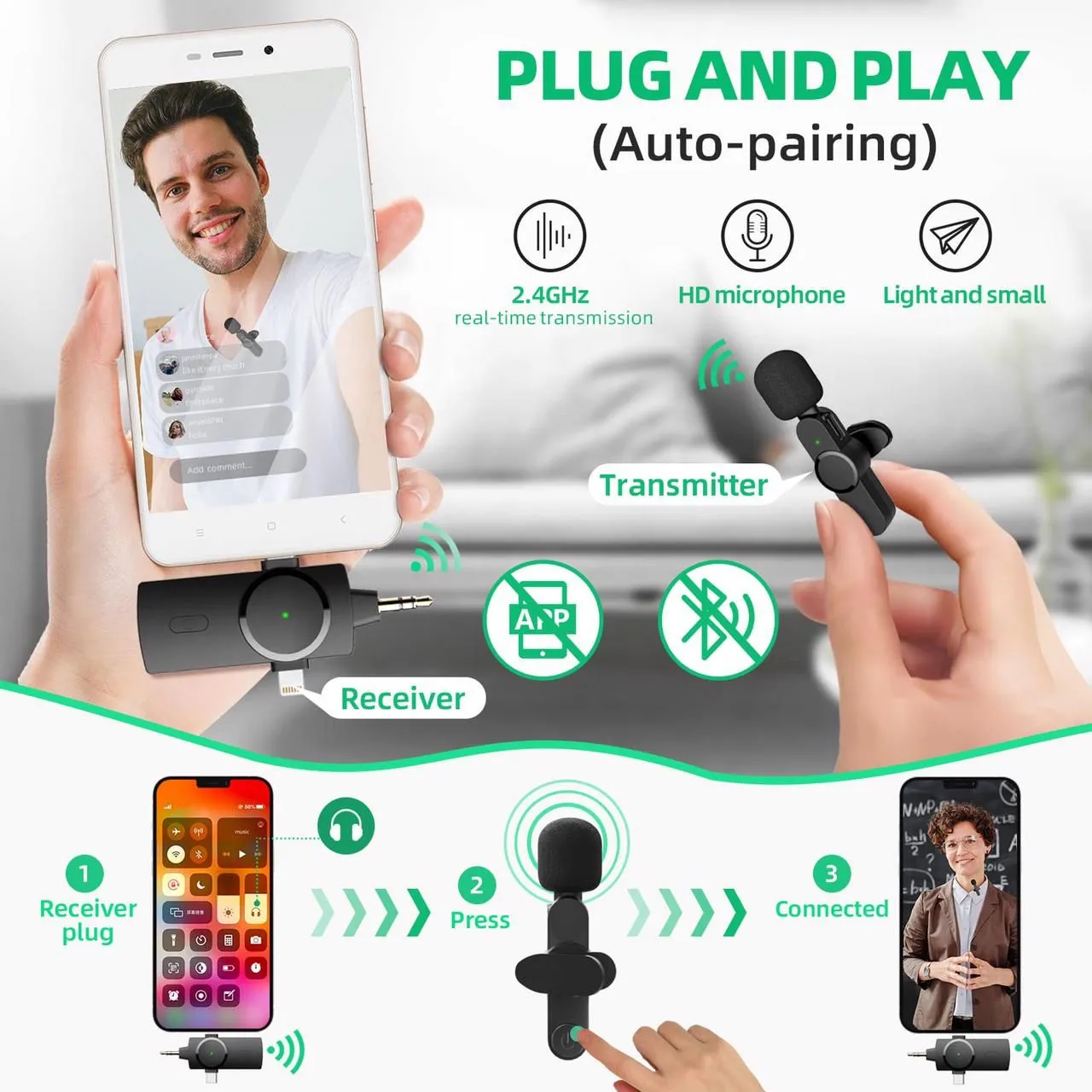 WIRELESS MICROPHONE 3 IN 1