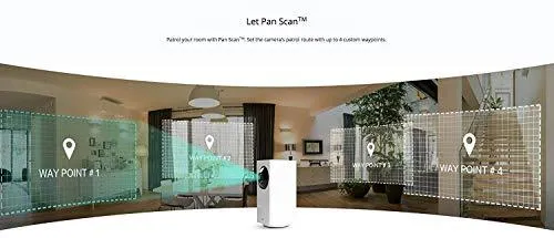Wyze Cam Pan 1080p Pan/Tilt/Zoom Wi-Fi Indoor Smart Home Camera with Night Vision, 2-Way Audio, Works with Alexa & the Google Assistant, White - WYZECP1